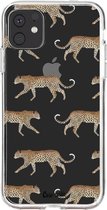 Casetastic Apple iPhone 11 Hoesje - Softcover Hoesje met Design - Hunting Leopard Print