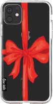Casetastic Apple iPhone 11 Hoesje - Softcover Hoesje met Design - Christmas Ribbon Print