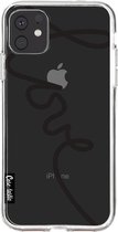 Casetastic Apple iPhone 11 Hoesje - Softcover Hoesje met Design - Written Love Black Print