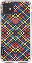 Casetastic Apple iPhone 11 Hoesje - Softcover Hoesje met Design - Weave Pattern Print