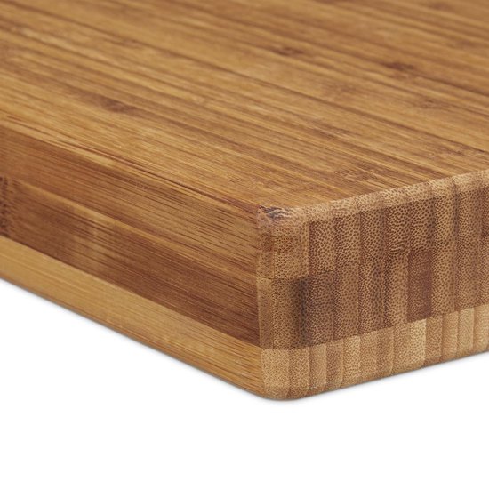 verteren Een nacht bijtend Relaxdays Snijplank bamboe - gestreepte broodplank - houten plank - dikke  serveerplank | bol.com