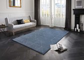 Design vloerkleed Arles Elle Decoration - blauw/zilver 200x290 cm