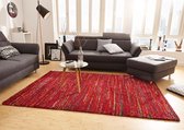 Hoogpolig modern vloerkleed Chic - rood 120x170 cm