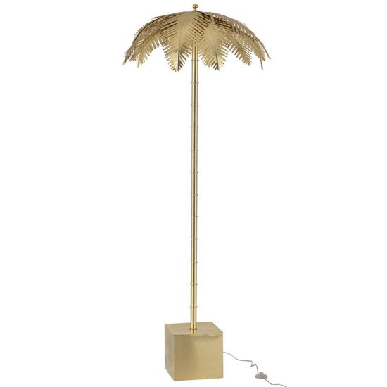 bol.com | Staande Lamp Vloerlamp Palmboom Stalamp Goud (210 cm)