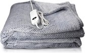 Cosi® Elektrische deken met drie warmtestanden 180x130cm grijs | Warmtedeken met bescherming tegen oververhitting wasmachine bestendig | Zacht en duurzaam materiaal | Ideaal voor de koude dag
