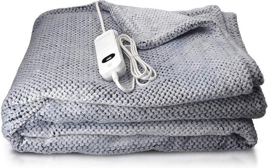 Ik wil niet bloed agenda Cosi® Elektrische deken met drie warmtestanden 180x130cm grijs | Warmtedeken  met... | bol.com