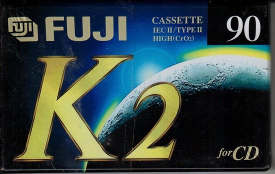 Cassette Audio Fuji AXIA K2 Type II 90min - Vierge, Neuve Sous Blister