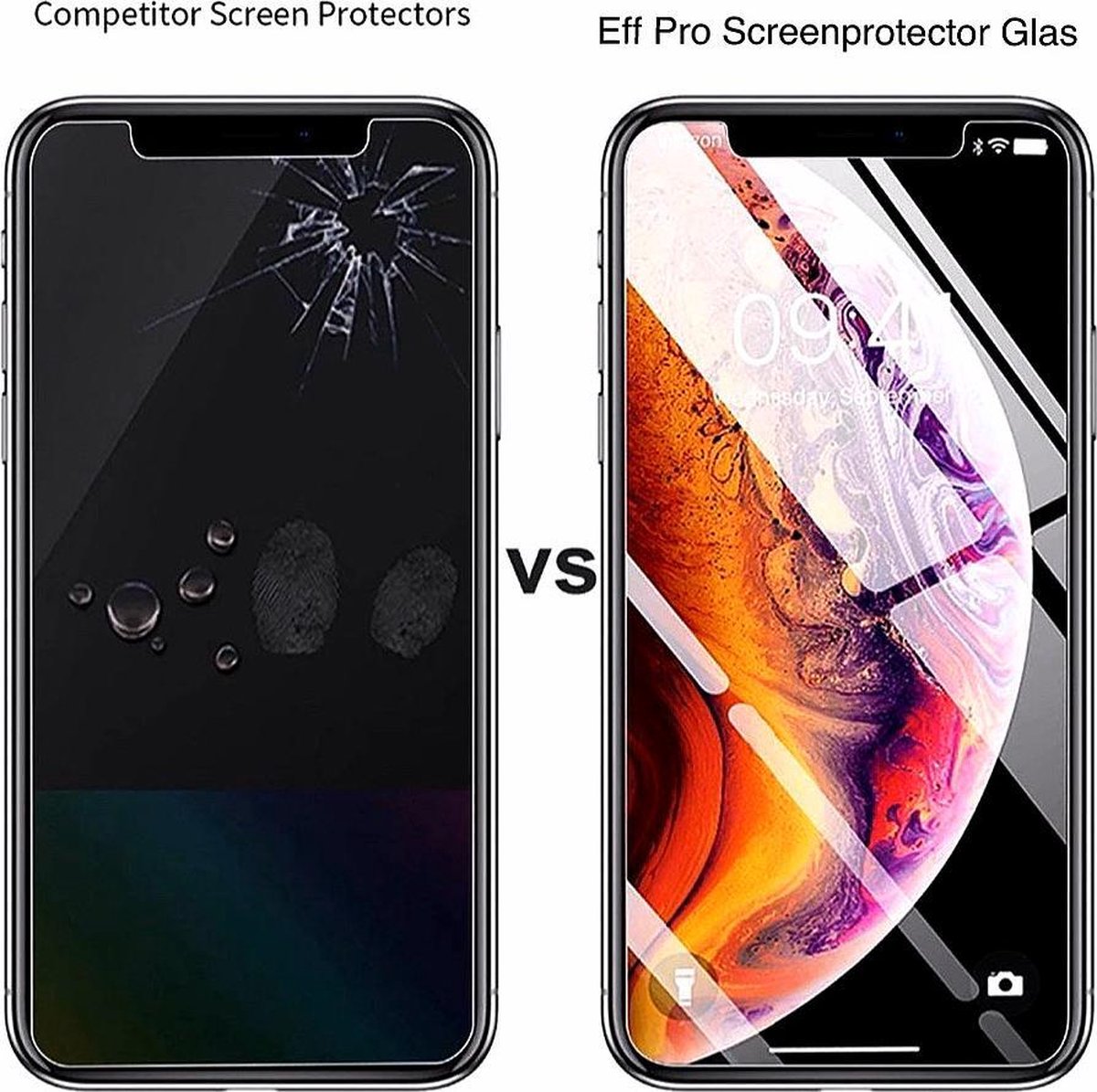 iPhone 11 Pro transparent hoesje + Tempered Glass Screen protector. Siliconen TPU Soft Case – Eff Pro