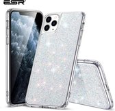 iPhone 11 Pro Max ESR glitter hoesje - extreem sterk & zeer mooi – Glamour – Zilver kleurig