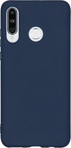 Huawei P30 Lite hoesje - hoesje Huawei P30 Lite - P30 Lite hoesje - telefoonhoesje Huawei P30 Lite - Huawei P30 Lite case - Siliconen hoesje - Donkerblauw - iMoshion Color Backcove