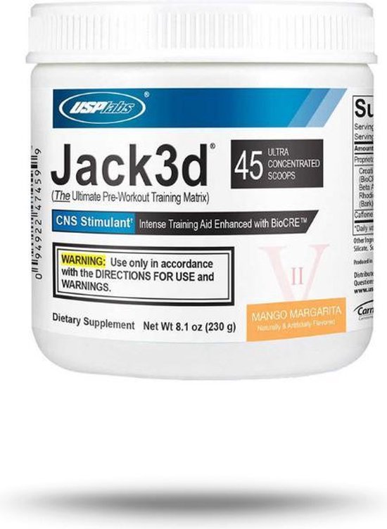 Usp labs Jack3d Advanced - 45 servings - Blue Raspberry | bol.com