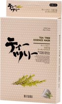 Mitomo Facial Sheet Mask with Tea Tree – Japans Verzorgende Gezichtsmasker met Thee Bloem Olie - Japans Beauty Face Mask – Skincare – Natuurlijke Ingrediënten – 4 Stuks