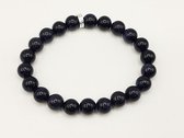 Blauwe goudsteen armband nr 12