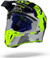 Airoh Twist 2.0 Frame Yellow Blue Gloss Motocross Crosshelm - Motorhelm - Maat L