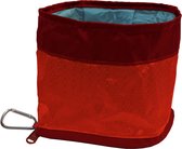 Kurgo Zippy Bowl - Compacte lichtgewicht en opvouwbare voer-/drinkbak voor honden voor onderweg - Blauw, rood - Rood