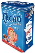Cacao - Tinnen Voorraadblik - Met Klipsluiting