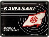 Wandbord - Kawasaki service -15x20-