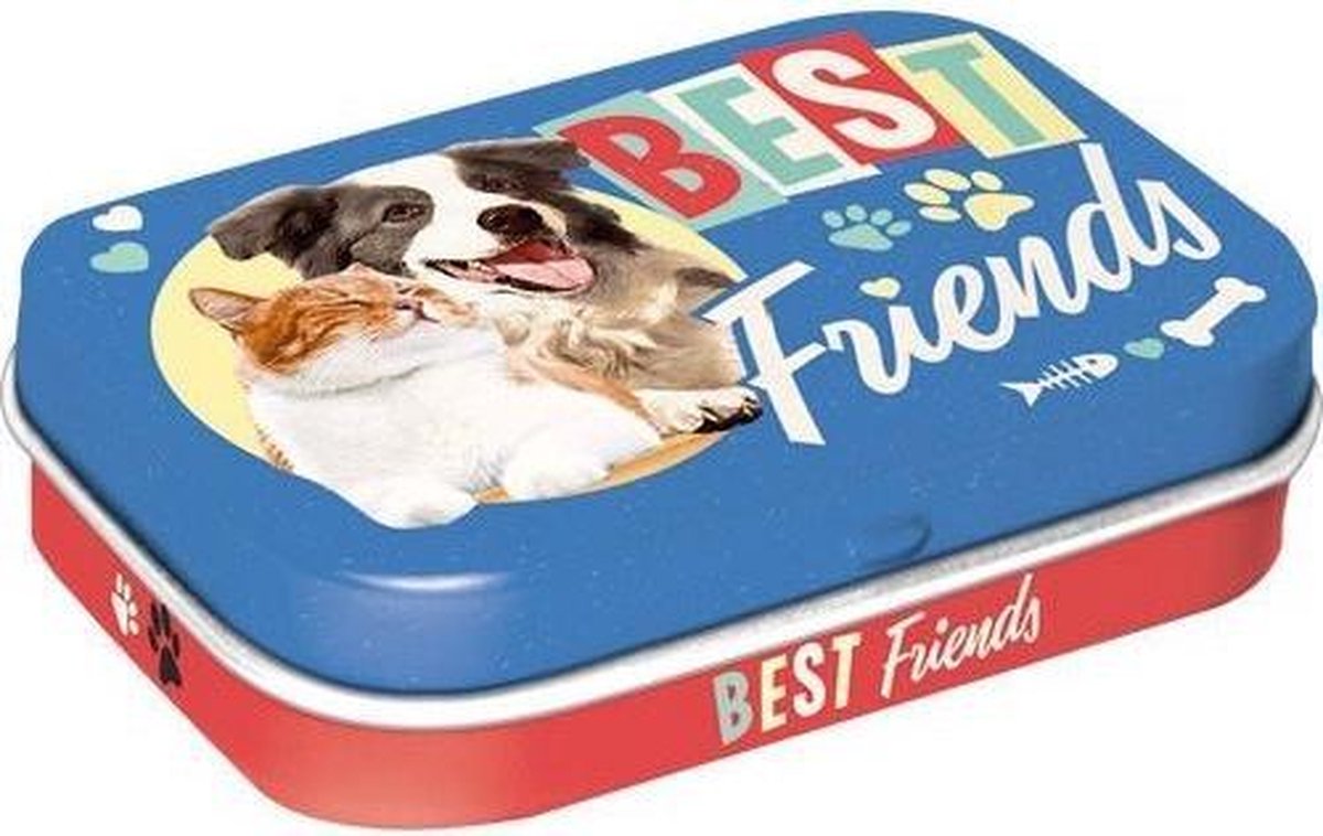 Pepermunt blik Best Friends Cat-Dog - Nostalgic Art Merchandising