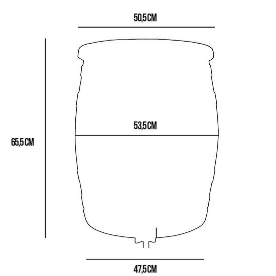 Regentonset Roto 120 liter + voet + vulautomaat