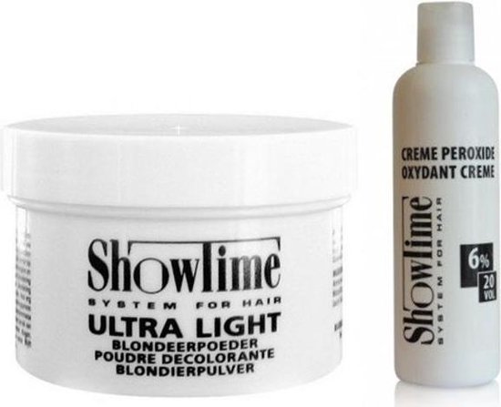 [Combo]Showtime Ultralight Blondeerpoeder (100gram) + Showtime Oxidant Creme Peroxide 6% - (250ml)