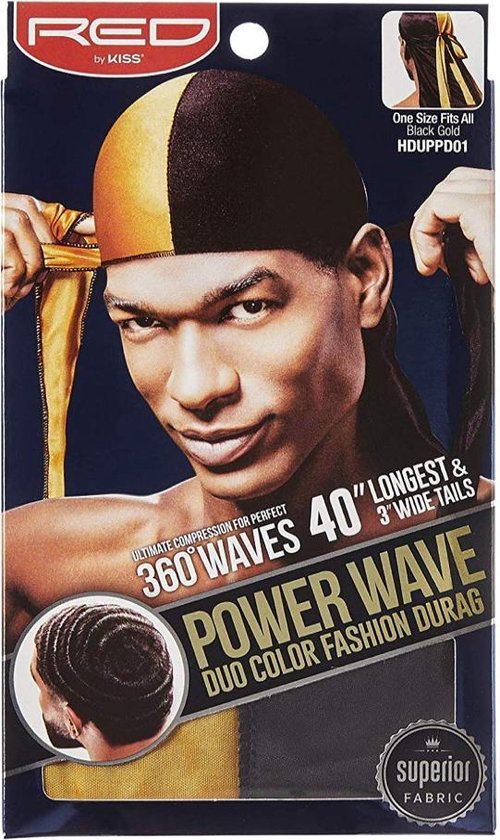 Power Wave Silky Satin Durag - Gold