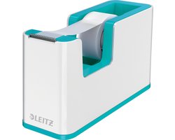 Leitz WOW Plakbandhouder - Inclusief 1 Rol Plakband - IJsblauw/Wit