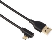 Hama USB-C-2.0 Kabel 90° Hoekstekker Verguld Draaibeveiliging 1,00 M