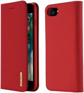 Dux Ducis Luxe Book Case Apple iPhone 8/7 / SE 2020 Cuir Véritable Rouge