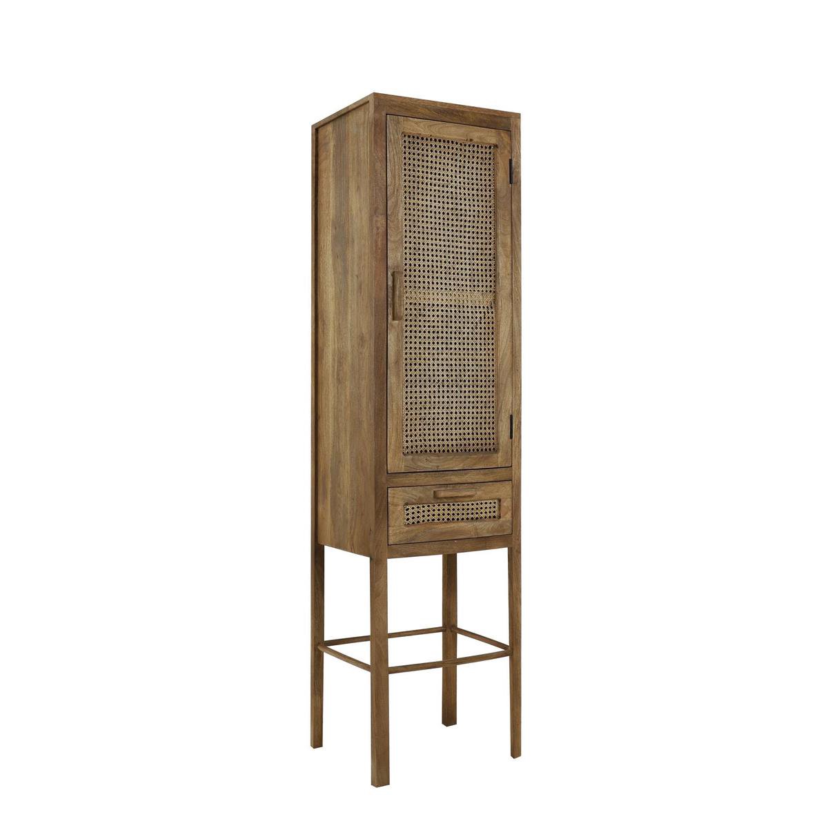 Light & Living Kast met lade 45x40x180 cm NIPAS hout bruin