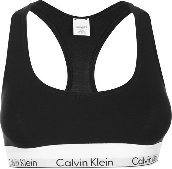 Calvin Klein Modern Cotton Top Dames - Zwart - Maat XS