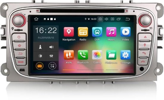 aanvaarden Lucky Proficiat Voltario® 7 “ Android 9.0 Autoradio voor Ford Focus S-Max 2008-2011.  Beschikt over... | bol.com