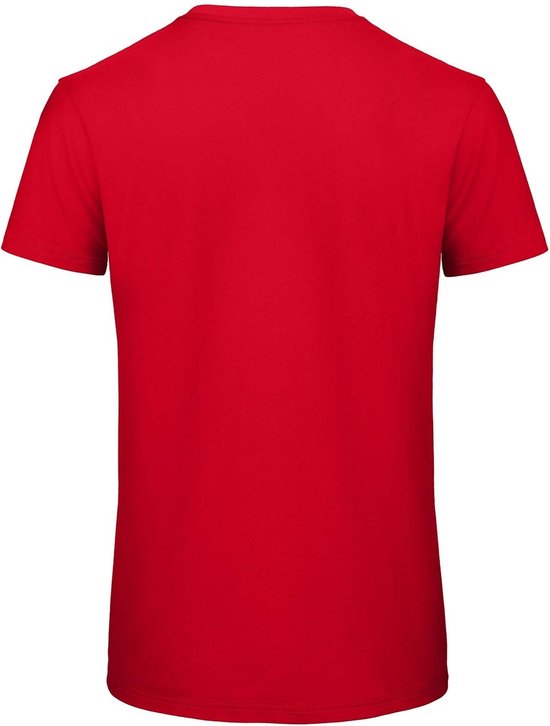 Senvi 5 pack T-Shirt -100% biologisch katoen - Kleur: Rood - XXL