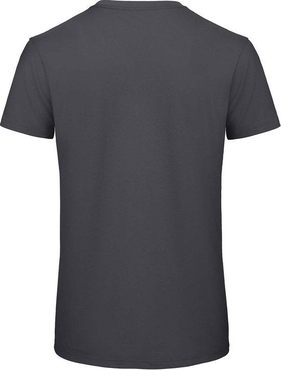 Senvi 5 pack T-Shirt -100% biologisch katoen - Kleur: Donker Grijs - L