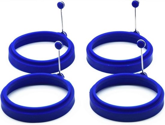 Ei Ring - Pancake Ring - Donker Blauw - Pancake Maker - 1 Stuk - Keuze uit 4 Verschillende Kleuren - MHT