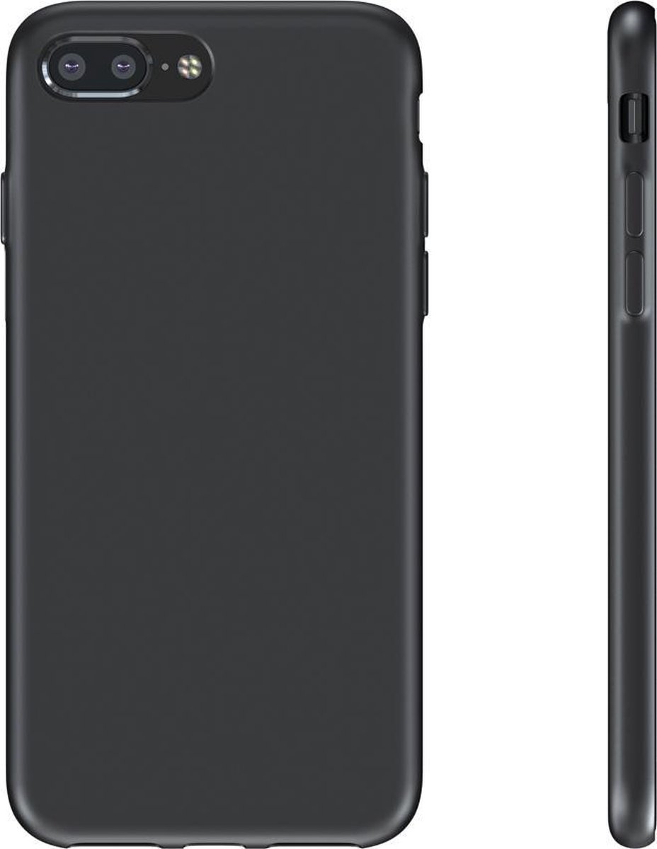 BeHello Premium iPhone 8 Plus 7 Plus Siliconen Hoesje Zwart