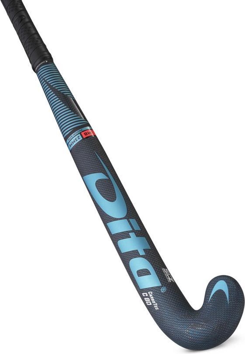 DITA? CarboTec C80 M-Bow Hockeystick Unisex - Blauw/zwart