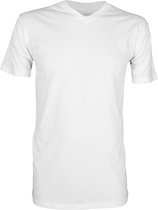 HOM - Heren - Business Hilary V-hals T-shirt - Wit - L