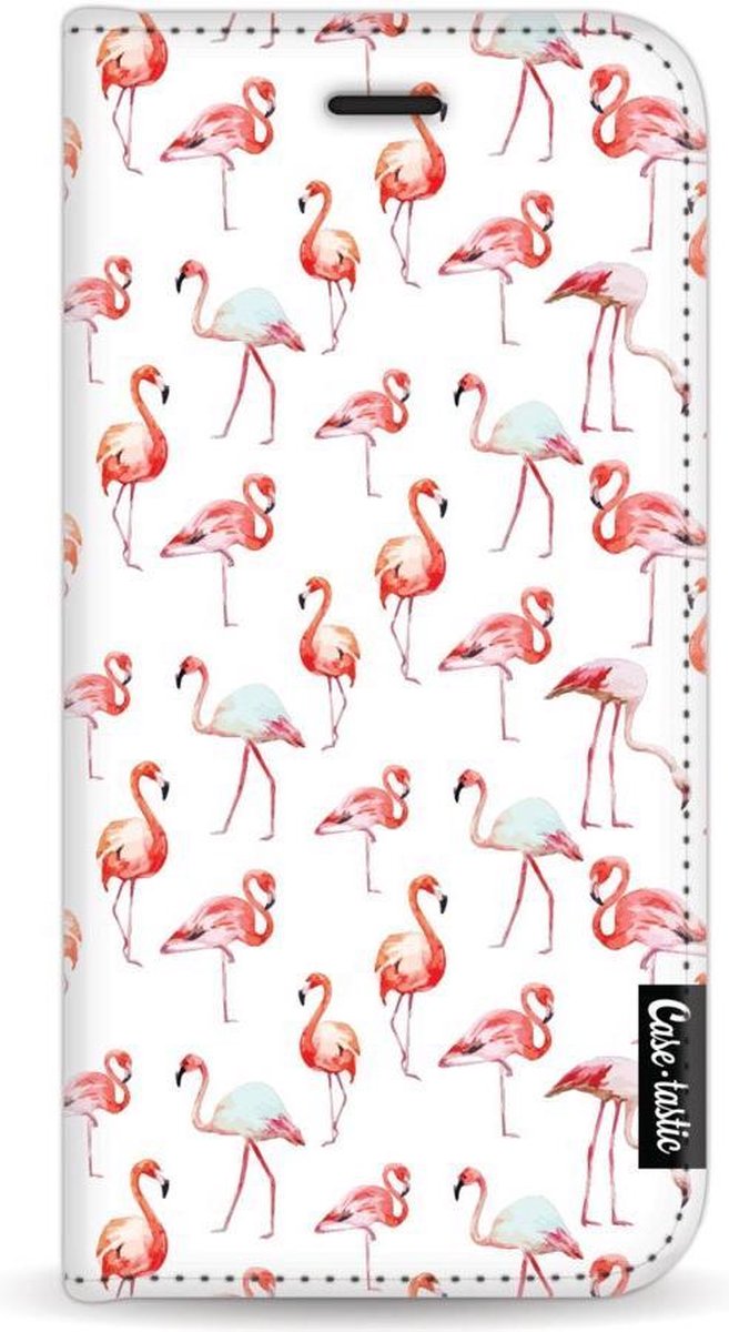 Casetastic Wallet Case White Apple iPhone 7 / 8 - Flamingo Party