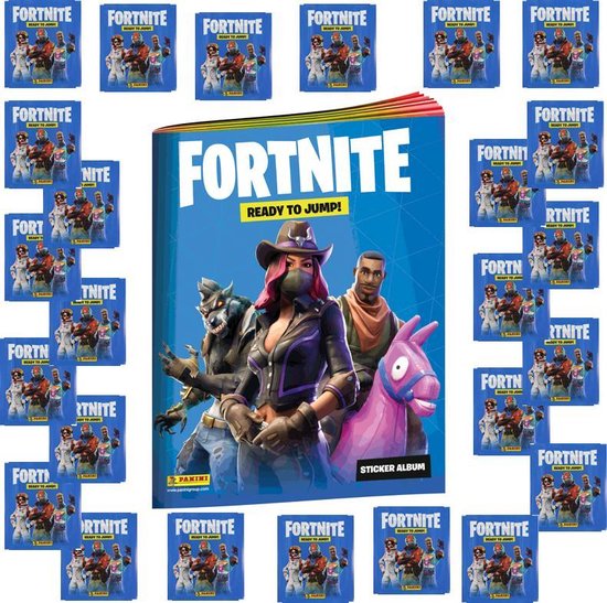 PANINI FORTNITE 1 'READY TO JUMP' 1 album NL + 185 stickers Promo Pack Games