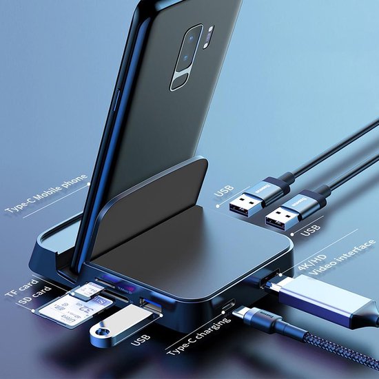 7 in 1 USB C Docking Station - Intelligente Hub Geschikt voor Smartphones  met USB C... | bol.com