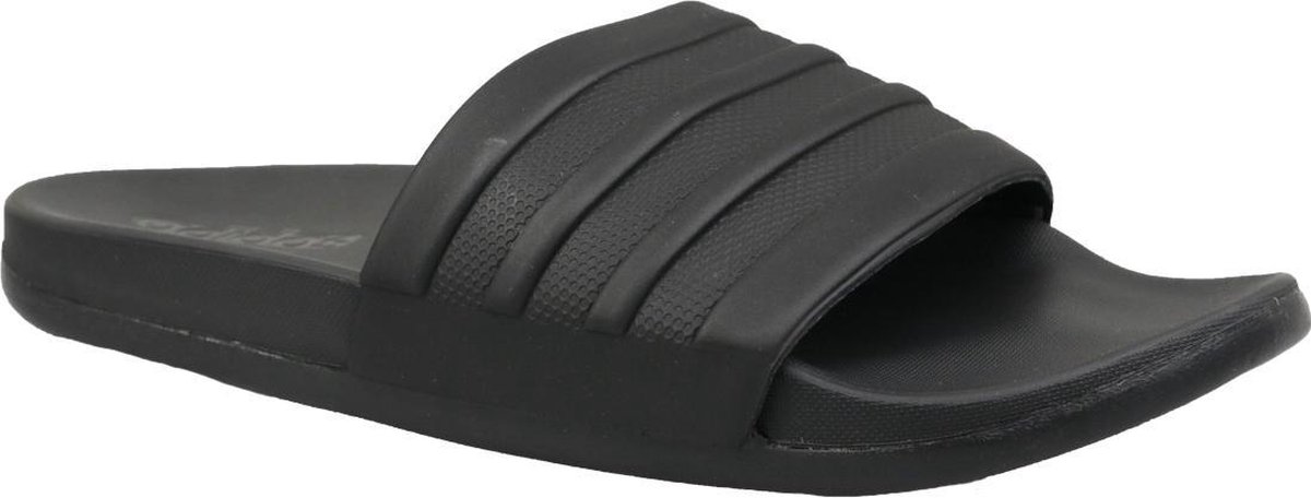 adidas adilette cloudfoam mono slippers zwart heren adidas adilette cloudfoam mono slippers zwart heren