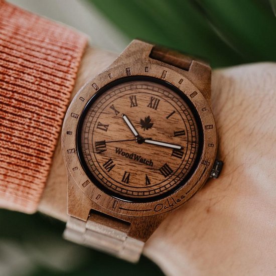 Houten heren horloge verjaardagscadeau