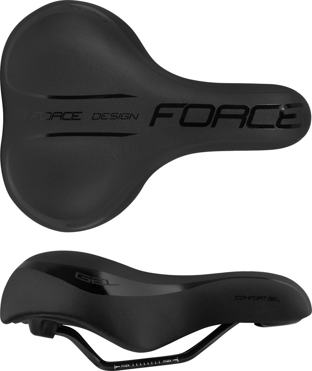 Force Comfort Gel Tourist Dameszadel Zwart 180 mm Vrouw