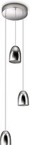Philips myLiving Wolga - Hanglamp - 3 lichts - LED - Chroom