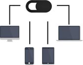 Webcam schuifje zwart (3 stuks) - Ultradun, onopvallend en doeltreffend - Beschermt Tegen Meekijkers!