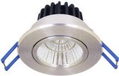 The Solution LED Inbouwspot Kantelbaar 9W 840 765lm Alu geschuurd