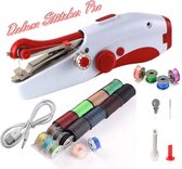 Deluxe Stitcher Pro - PREMIUM Handnaaimachine met USB Kabel + 20 spoelen met garen en extra accessoires