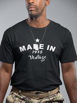 45 JAAR T-SHIRT | VERJAARDAG | Vintage Made In 1975 | Kado Cadeau Tip | Voor Mannen en Vrouwen | Unisex | Maat S