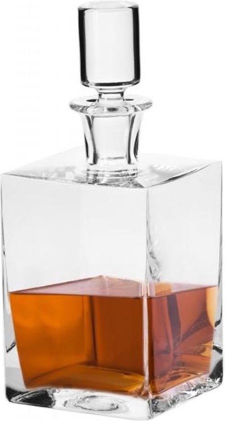 Carafe à whisky 750ml CARO avec bouchon en verre - Verre Cristallite  Supérieur | bol.com