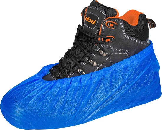 schoenhoes-plastic schoenhoesje-wegwerpschoen hoes-schoenovertrek zwembad-schoencover blauw 1 maat-100 stuks blauw-wegwerp